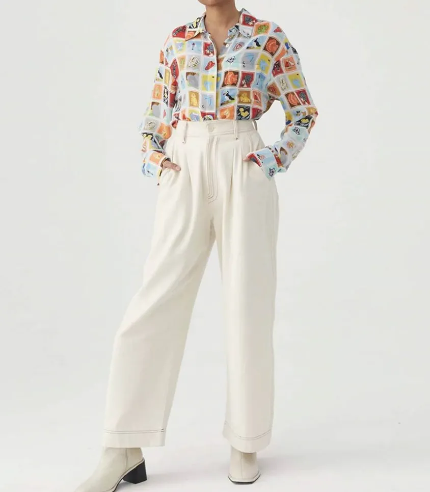 Pantalon Miti Couleur Off White