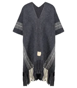 Poncho Bicolore Long