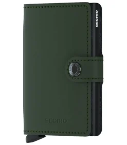 Porte-Carte Miniwallet Matte Green Black