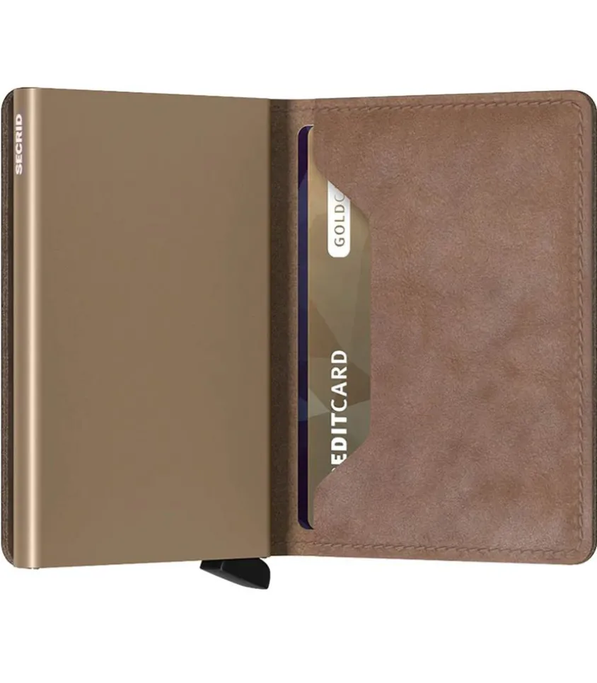 Porte-Carte Slimwallet Vintage Taupe