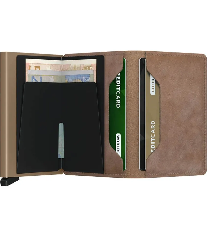 Porte-Carte Slimwallet Vintage Taupe