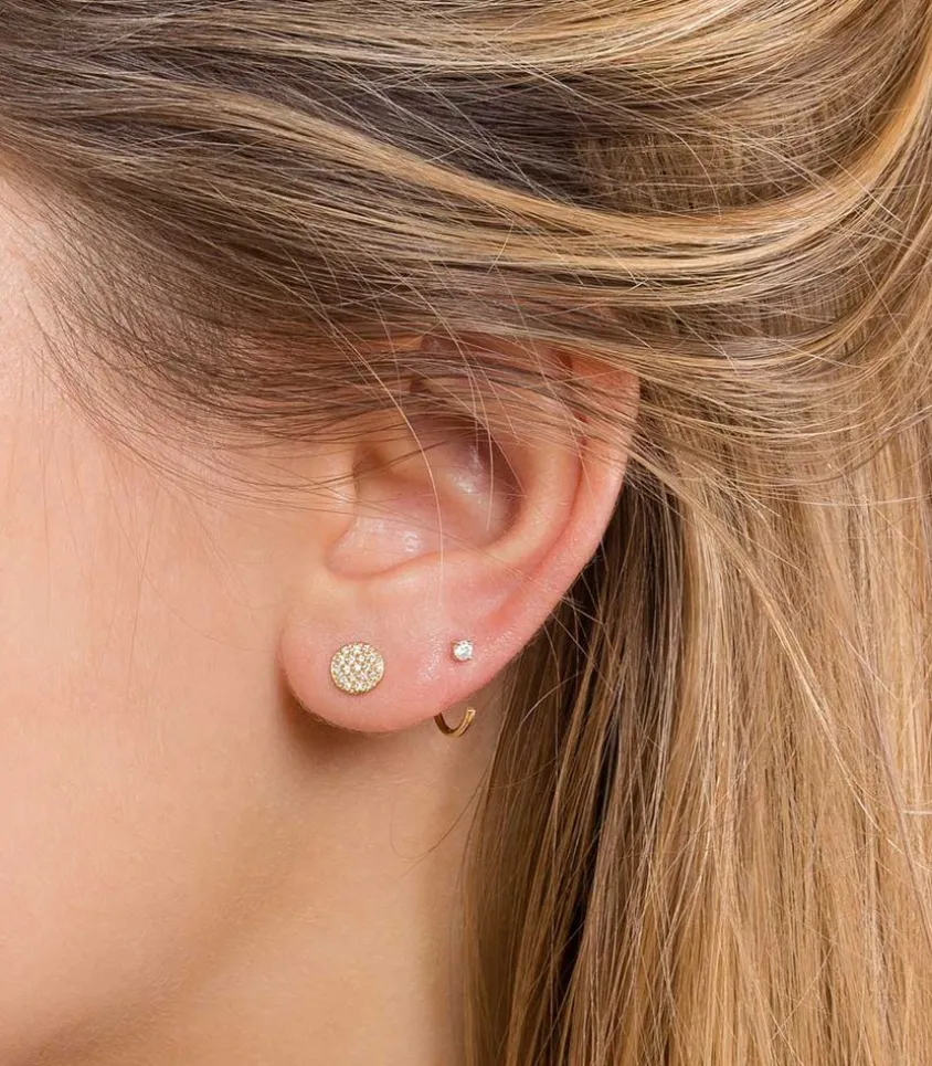 Puce Disque Diamants Solo