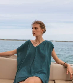 Robe Courte Alexandrie Emeraude X Jane De Boy