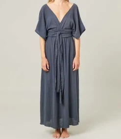 Robe Longue Empire Bleu Marine