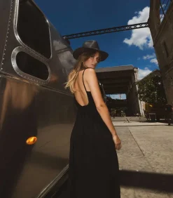 Robe Plissee Palm Beach Noire