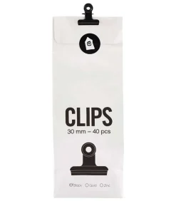 Sachet De 40 Clips Noirs