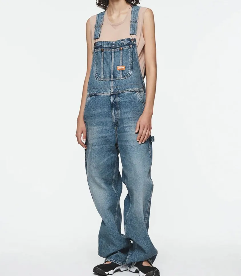 Salopette En Denim Vintage Stone