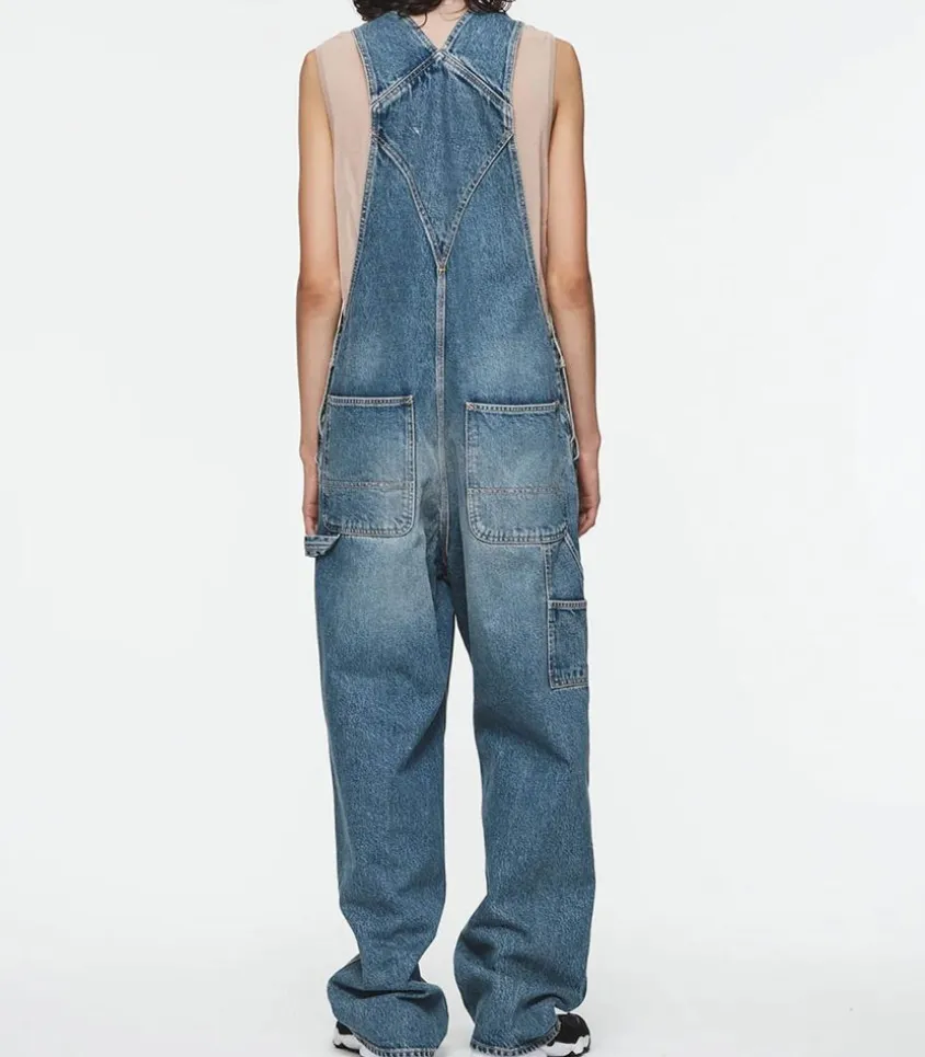 Salopette En Denim Vintage Stone