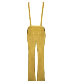 Salopette En Velours Cotele Loonie Ocre De Sienne