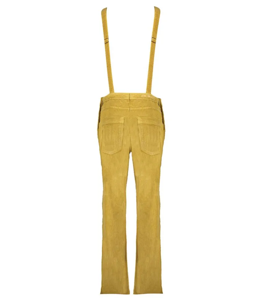 Salopette En Velours Cotele Loonie Ocre De Sienne