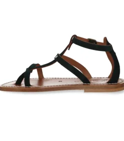 Sandales Antioche Cuir Velours Grama