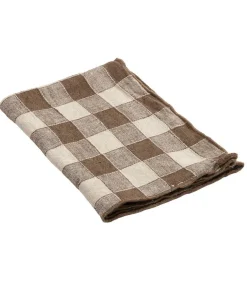 Serviette Bourdon Toile Vintage Vichy 43 X 43 Cm