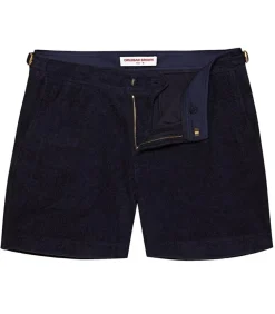 Short De Bain Homme Bulldog Towelling Night Iris