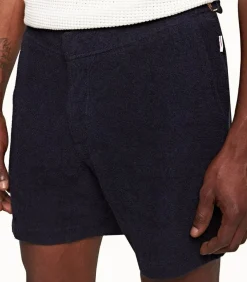 Short De Bain Homme Bulldog Towelling Night Iris