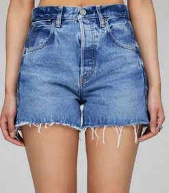 Short En Denim Cary A Taille Haute