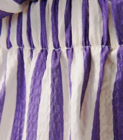 Short Shaning Rayures Violettes