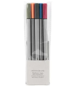 Stylos Feutres Fins 5 Couleurs