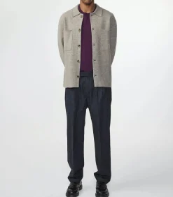 Surchemise Homme En Laine Jonas Khaki Beige