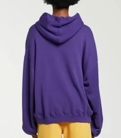 Sweat A Capuche Avec Collier De Perles Violet