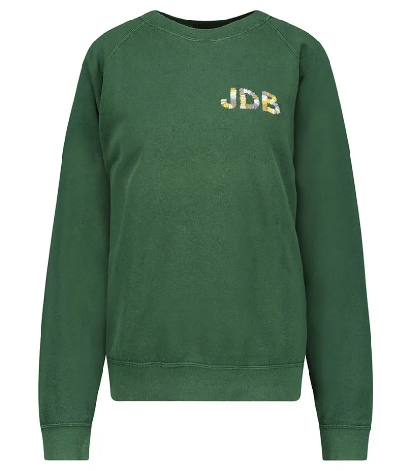 Sweat-Shirt Vintage Smile Joy X Jane De Boy Vert Fonce