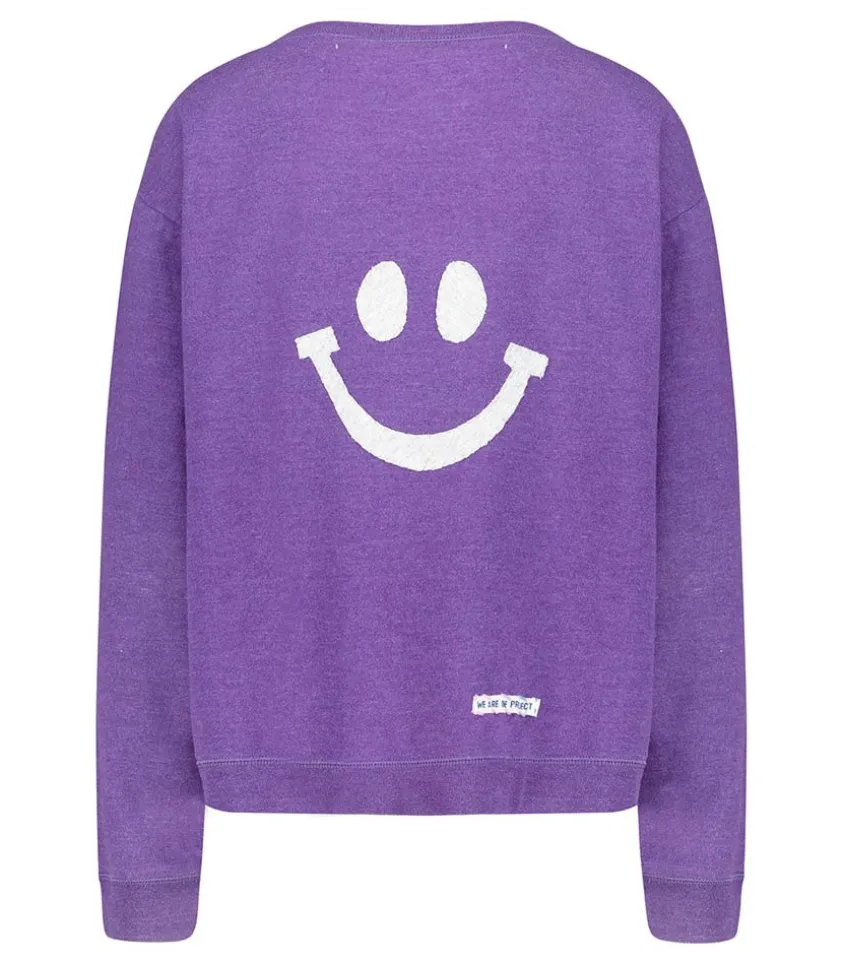 Sweat-Shirt Vintage Smile Joy X Jane De Boy Violet Fonce