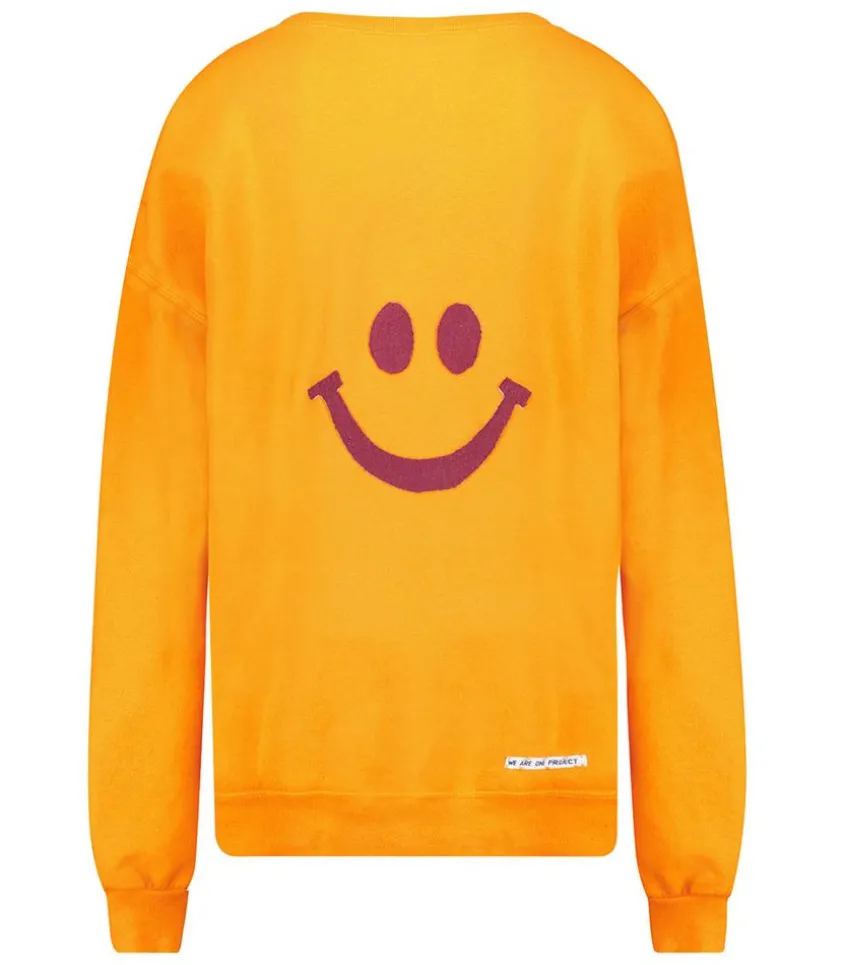 Sweat-Shirt Vintage Smile Joy X Jane De Boy Orange