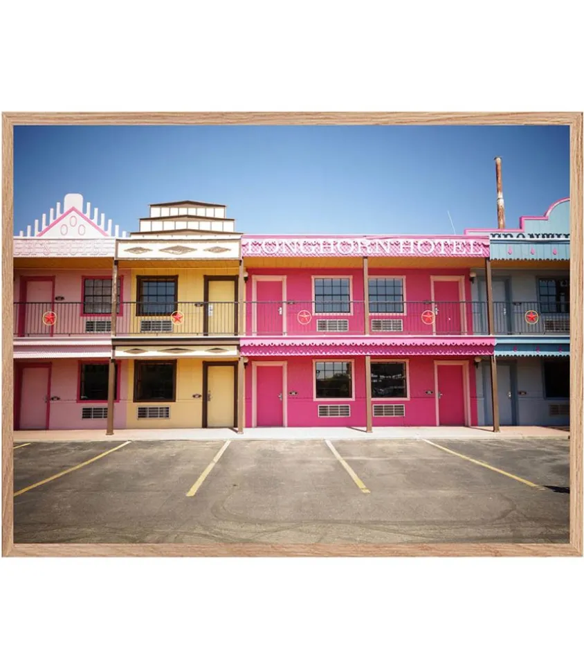 Tableau Avec Cadre "Longhorn Hotel" 30X40Cm