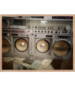 Tableau Avec Cadre "Metal" 30X40Cm