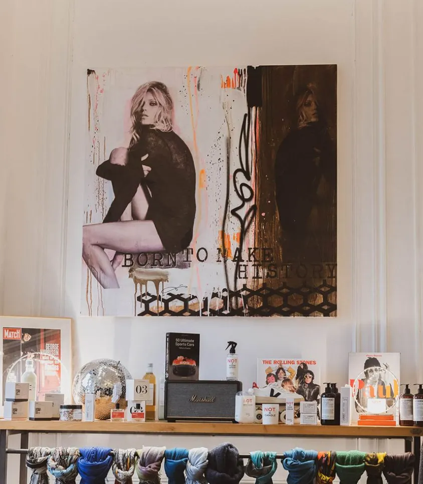 Tableau "Make History" 130X130Cm