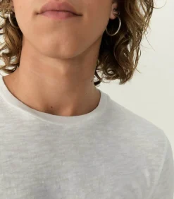 Tee-Shirt A Manches Courtes Et Col Rond Homme Bysapick Blanc