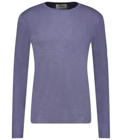 Tee-Shirt A Manches Longues Homme Bysapick Gris Mauve