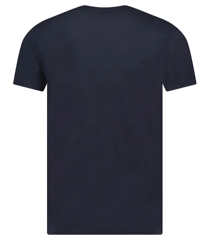 Tee-Shirt Homme Harold Col Rond Manches Courtes Marine