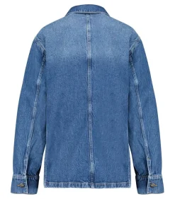 Veste Utilitaire En Jean Alden Artic Blue